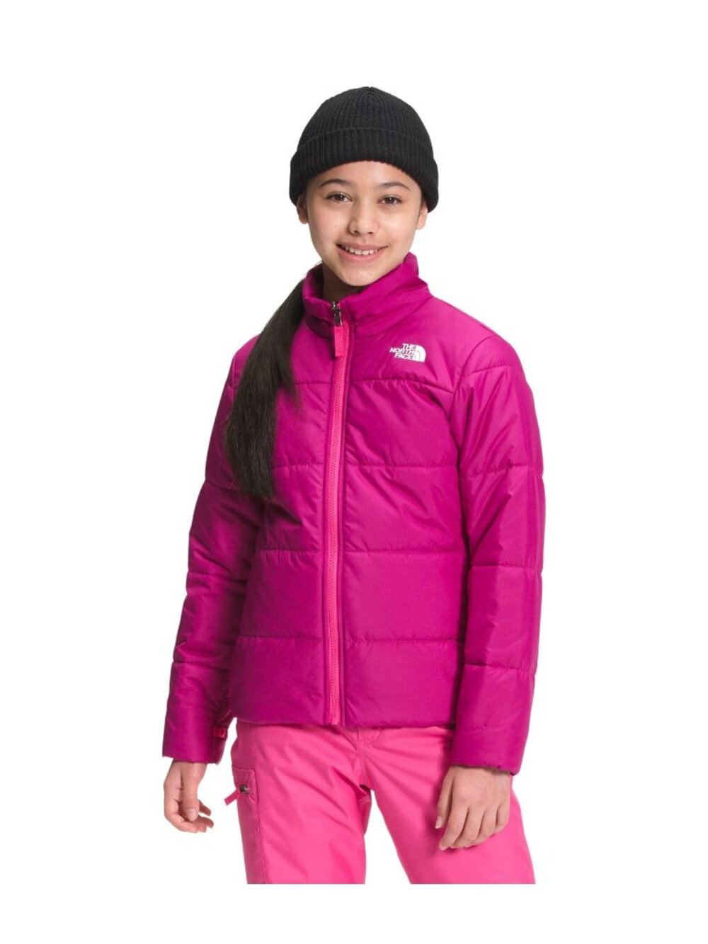 The North Face Girls Kids Pink Freedom Insulated  Triclimate Coat Jacket S (7/8) - Picture 4 of 12